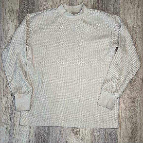 Fear of God Essentials Waffle Knit Tees-Long Sleeve kids Size 4/5 - Picture 1 of 7